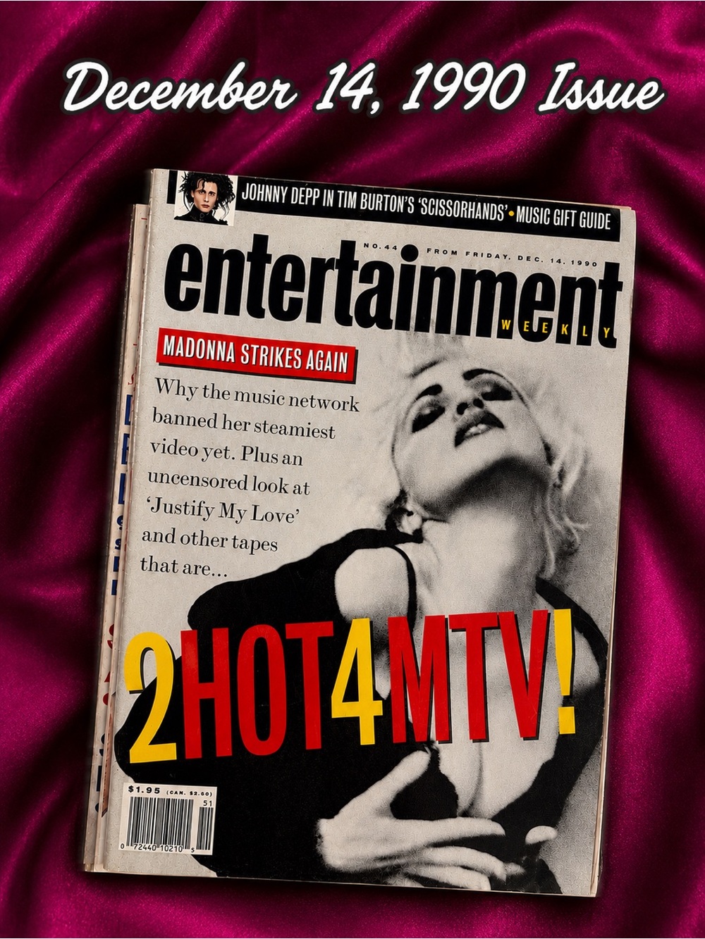 1990 Entertainment Weekly Magazine Dec Issue - Cover Madonna JML 90s Video